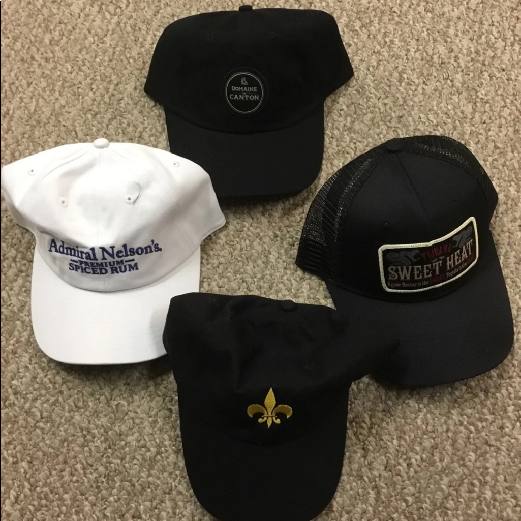 4pc Nwot Liquor Brand Hats